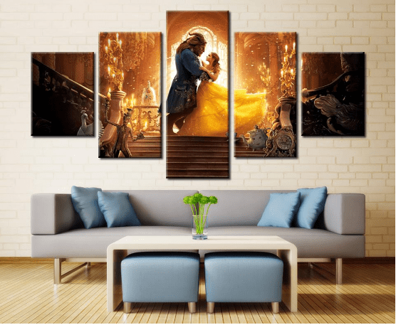 Beauty And The Beast Movie Canvas Wall Art