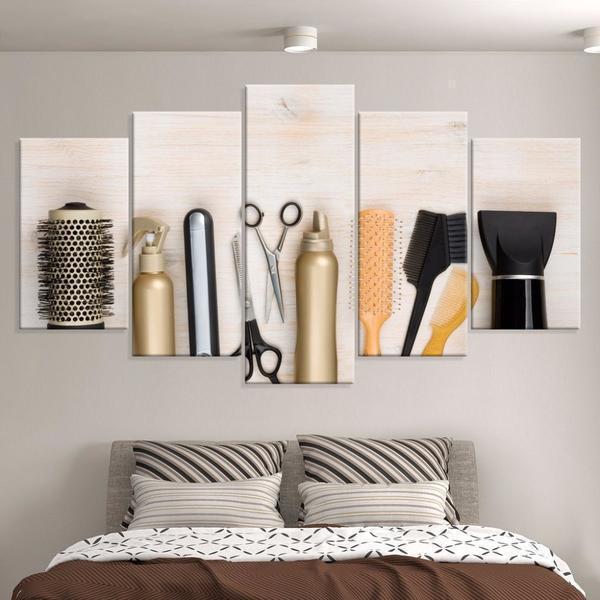 Beauty Hair Salon Store Canvas Wall Art