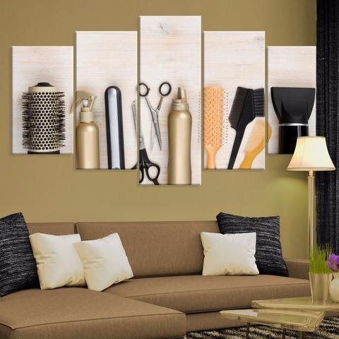 Beauty Hair Salon Store Canvas Wall Art