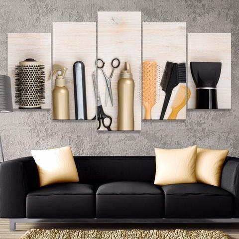 Beauty Hair Salon Store Canvas Wall Art