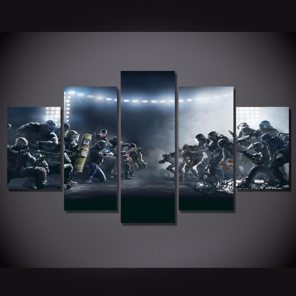 Before The Battle Tom Clancy's Rainbow Six Siege Gaming Canvas Wall Art