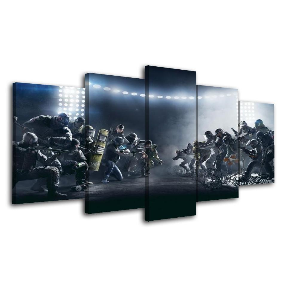 Before The Battle Tom Clancy's Rainbow Six Siege Gaming Canvas Wall Art
