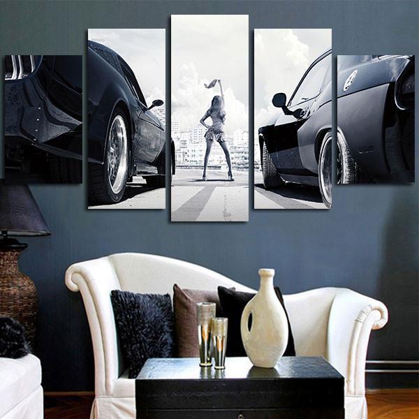 Before The Race Fast And Furious Movie Canvas Wall Art