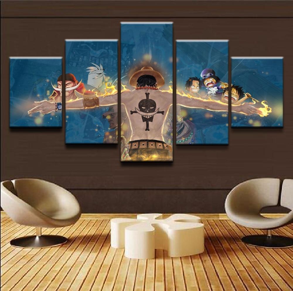 Best Of Ace One Piece Anime Canvas Wall Art