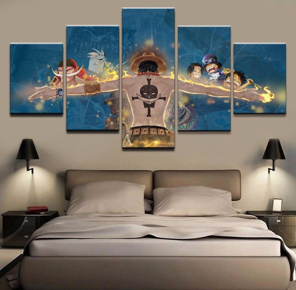 Best Of Ace One Piece Anime Canvas Wall Art