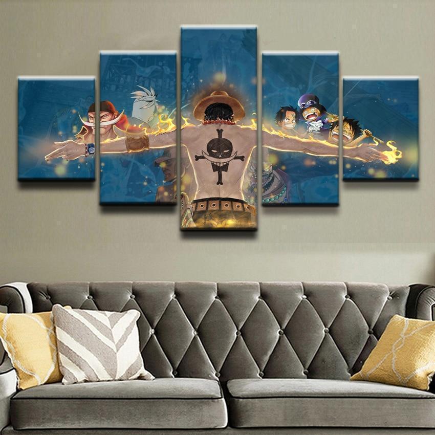 Best Of Ace One Piece Anime Canvas Wall Art