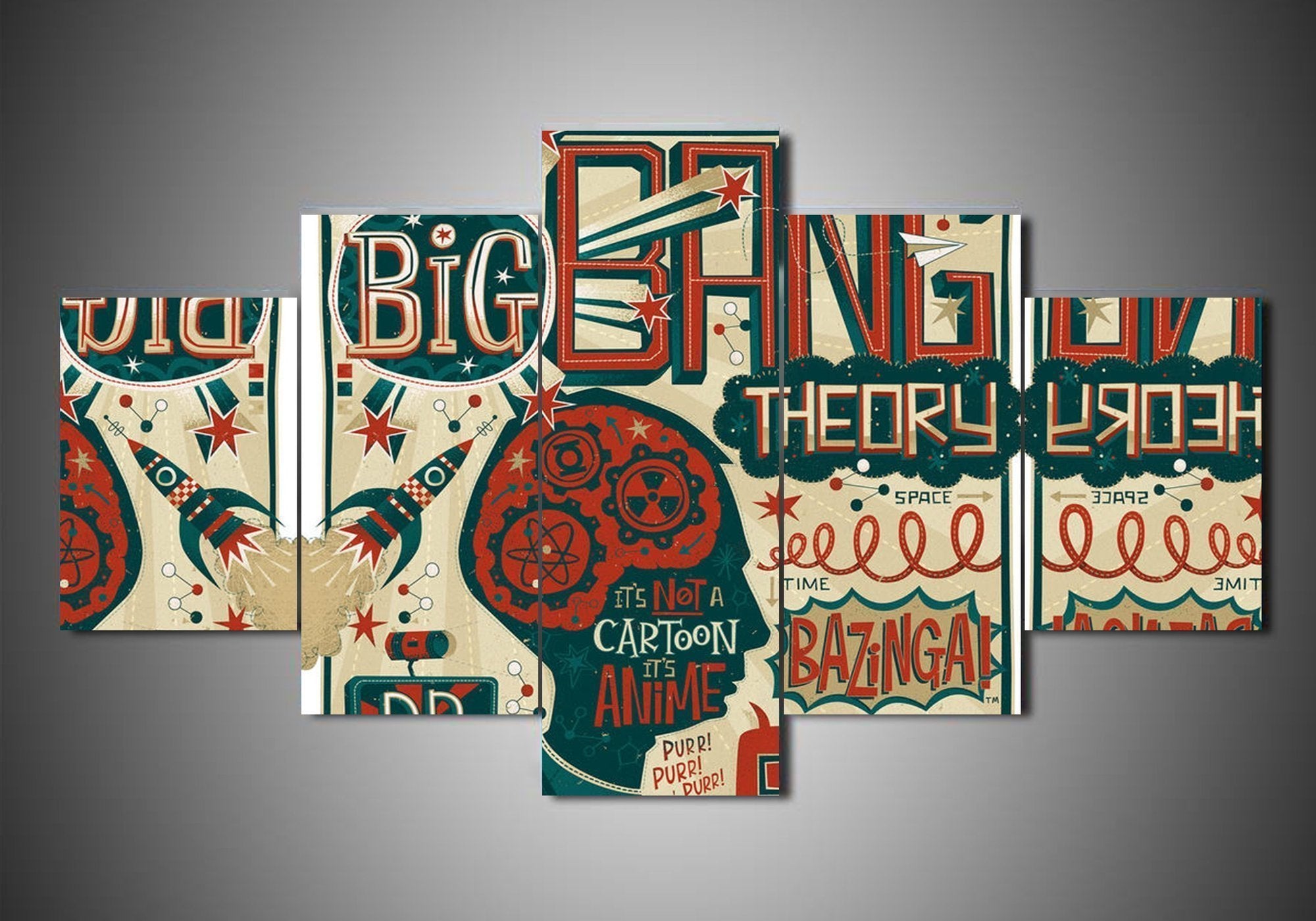 Big Bang Theories 2 Movie Canvas Wall Art