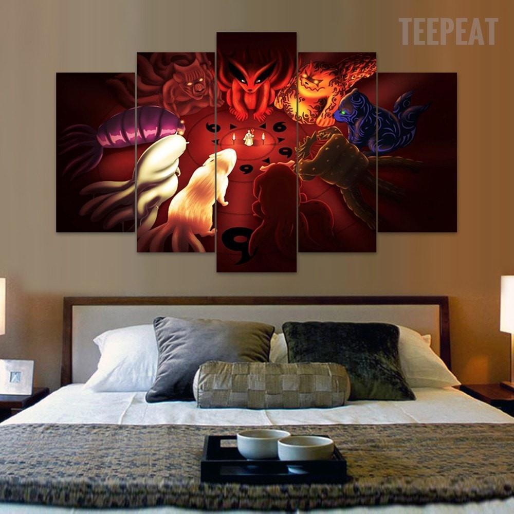 Bijuu Naruto Anime Canvas Wall Art