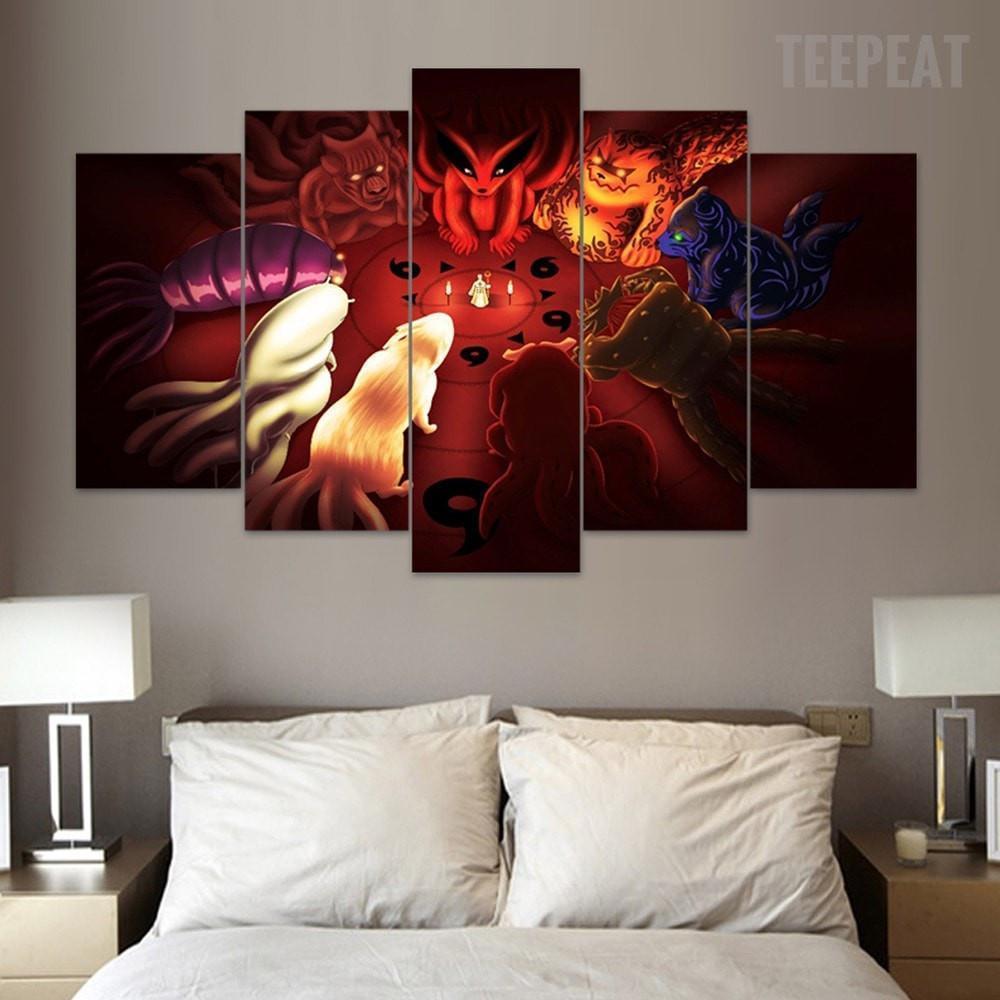 Bijuu Naruto Anime Canvas Wall Art