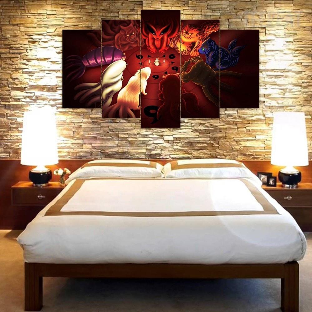 Bijuu Naruto Anime Canvas Wall Art