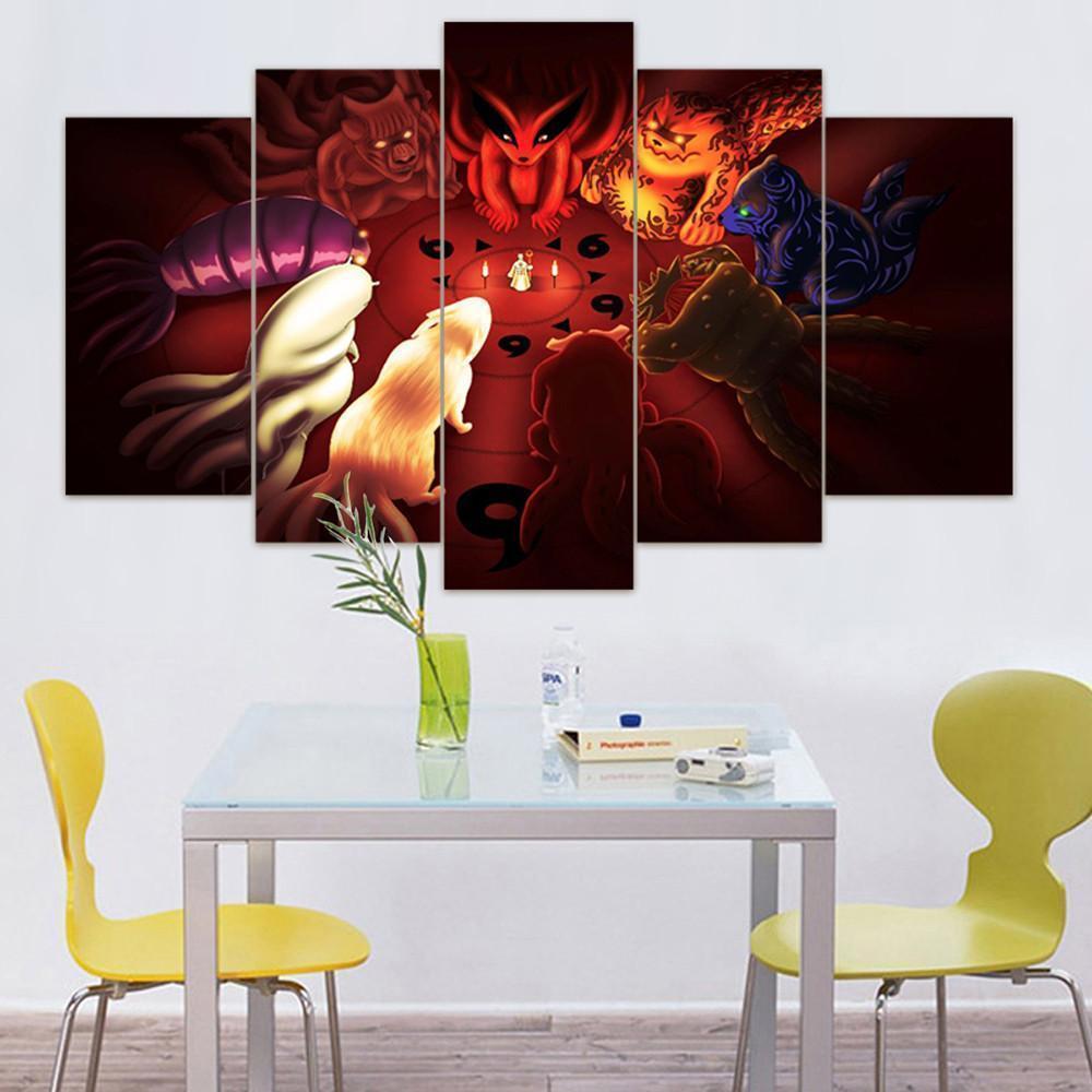 Bijuu Naruto Anime Canvas Wall Art