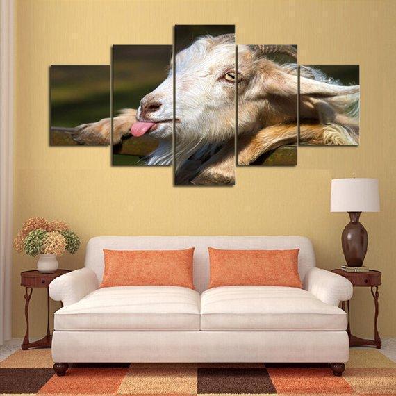 Billy Goat Animal Canvas Wall Art