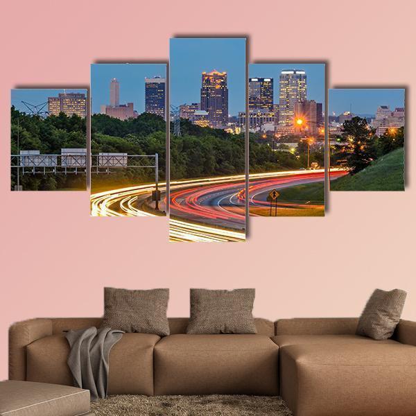 Birmingham In Alabama Downtown City Skyline Nature Canvas Wall Art