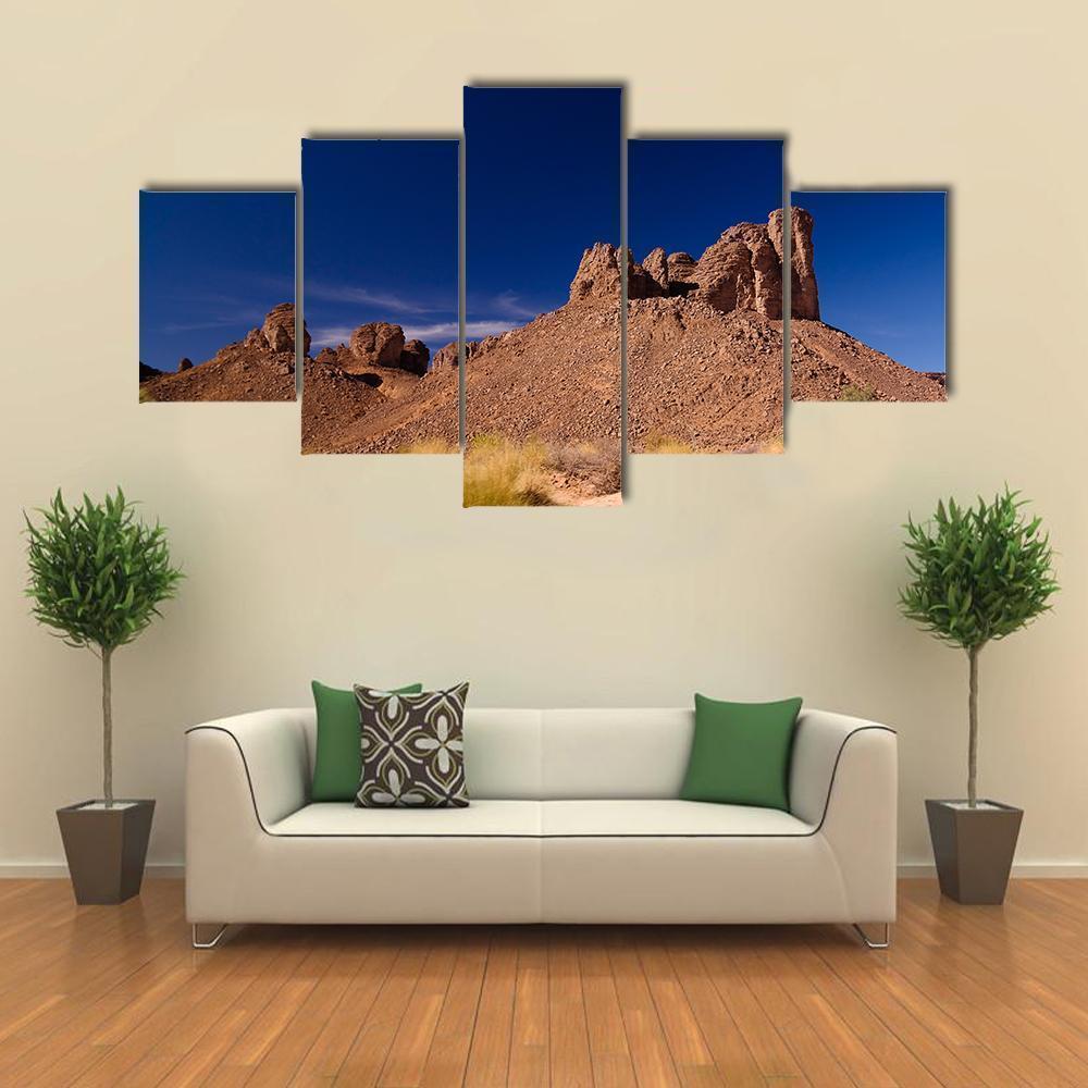 Bizzare Rock Formation In Algeria Nature Canvas Wall Art
