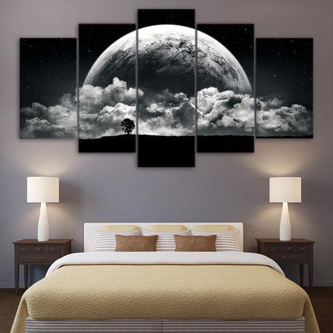 Black And White Earth Nature Canvas Wall Art