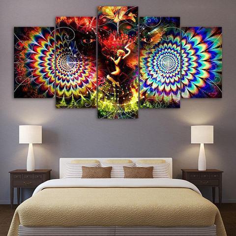 Black And White Lotus Flower Nature Canvas Wall Art