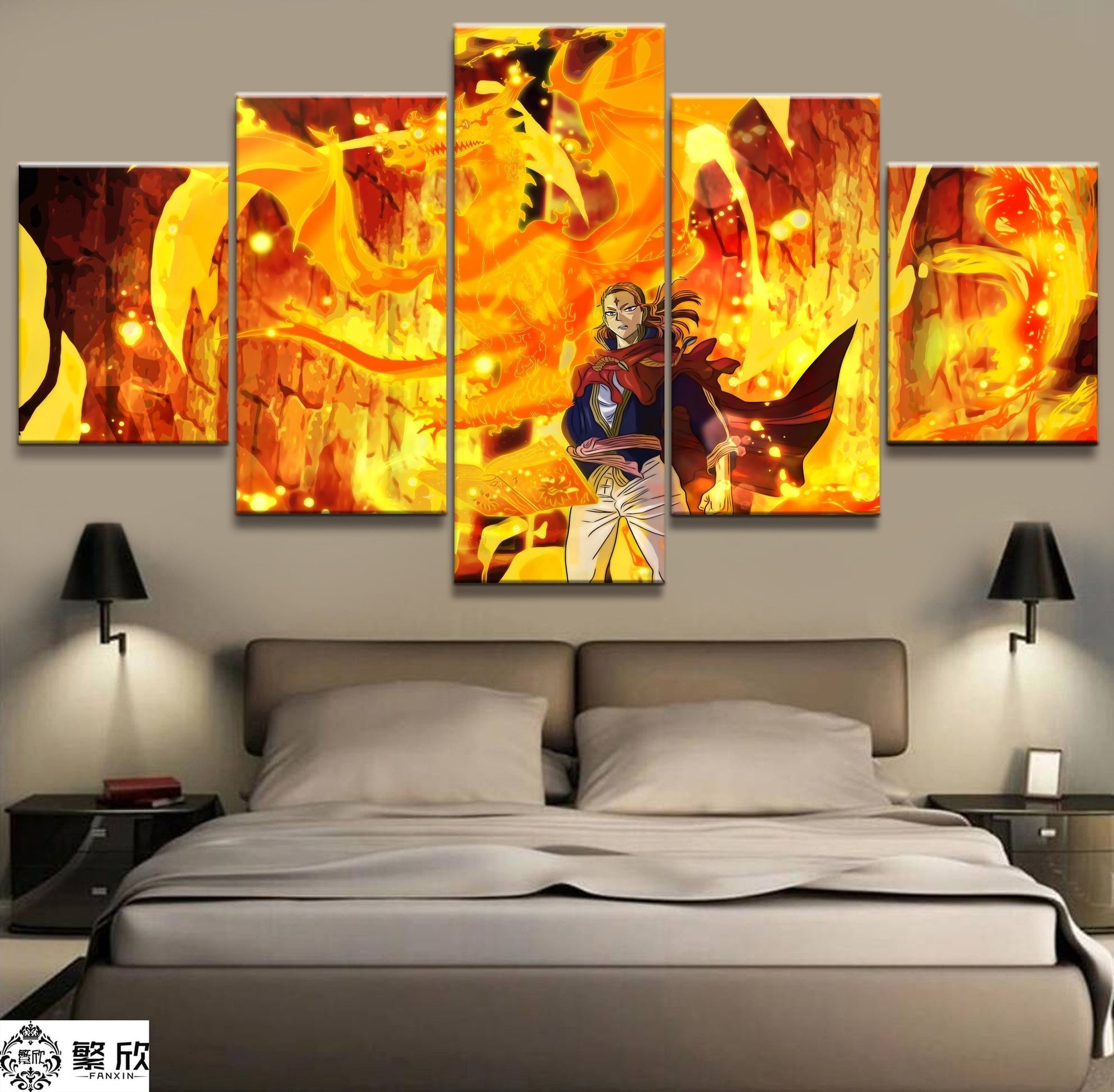 Black Clover 5 Anime Canvas Wall Art