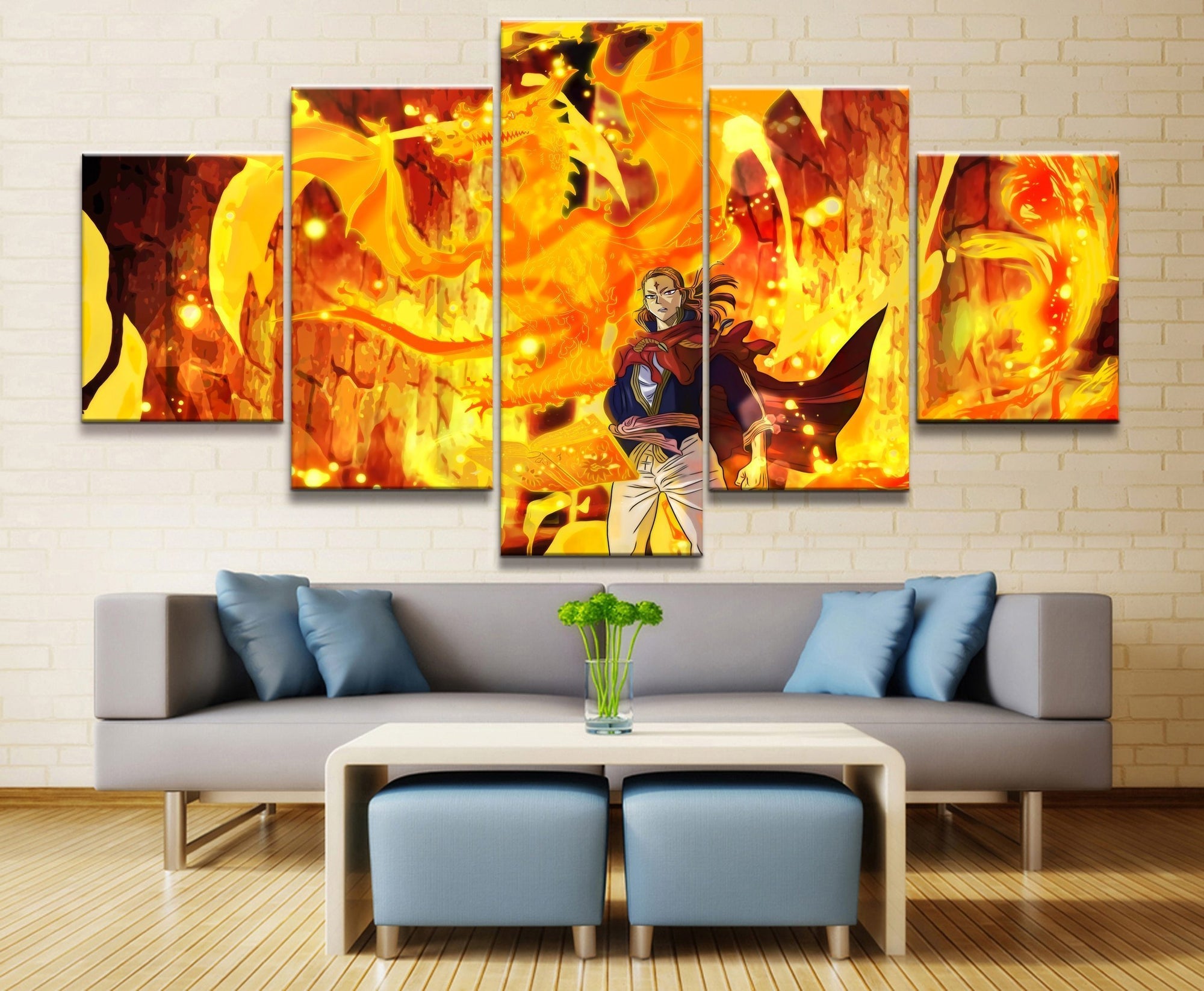 Black Clover 5 Anime Canvas Wall Art