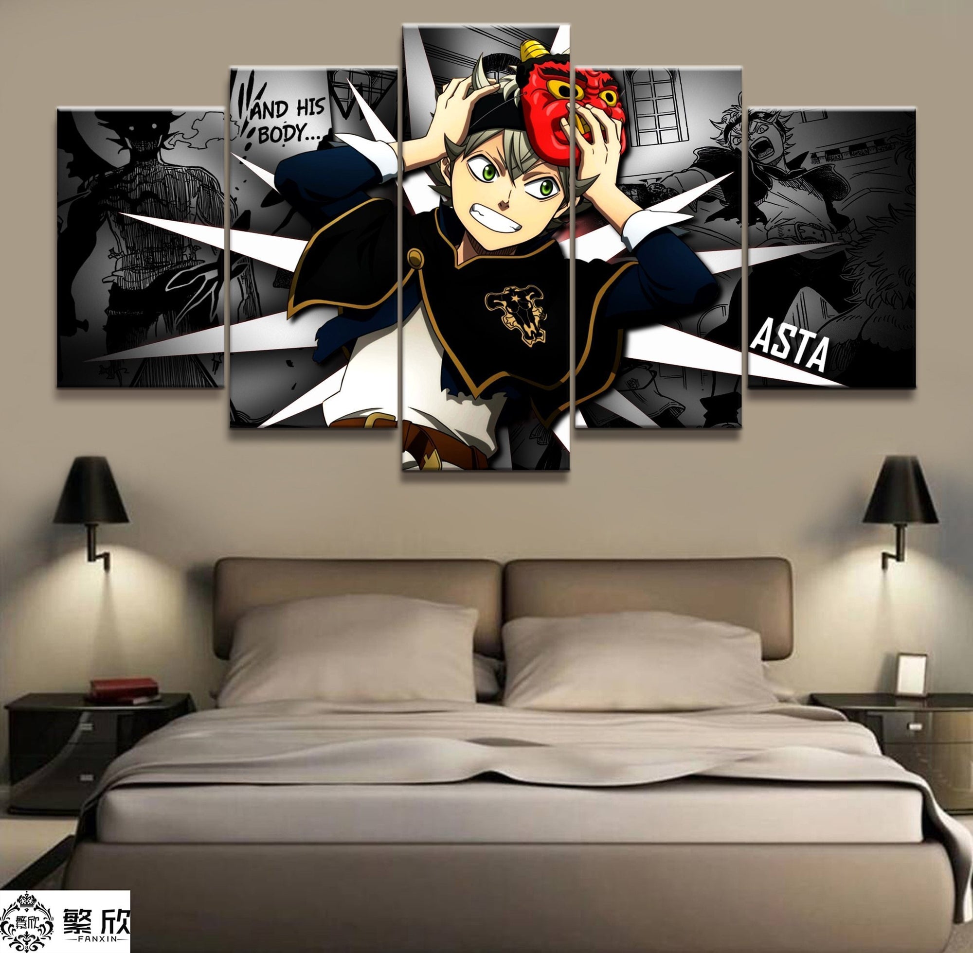 Black Clover 8 Anime Canvas Wall Art