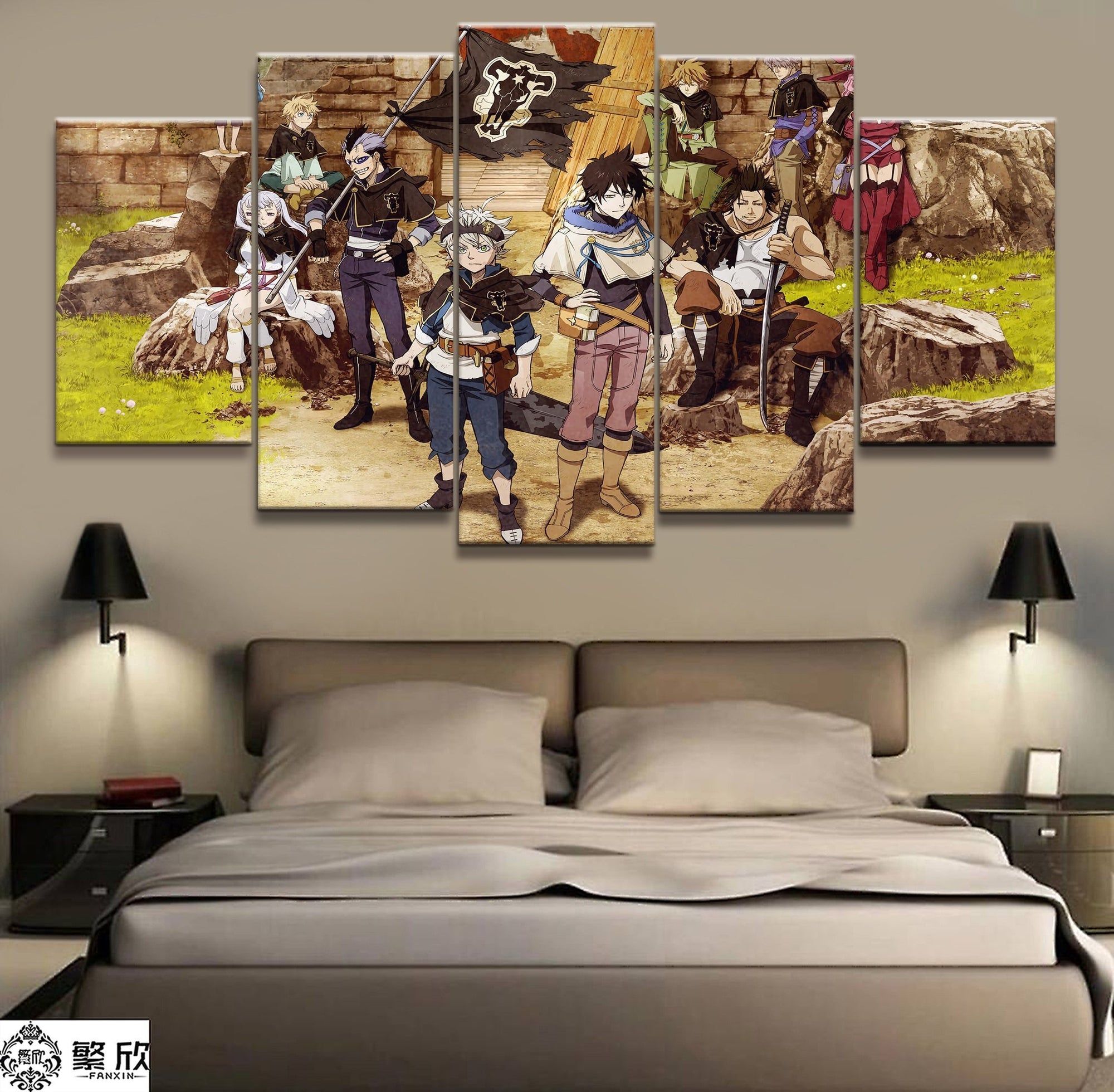 Black Clover 9 Anime Canvas Wall Art