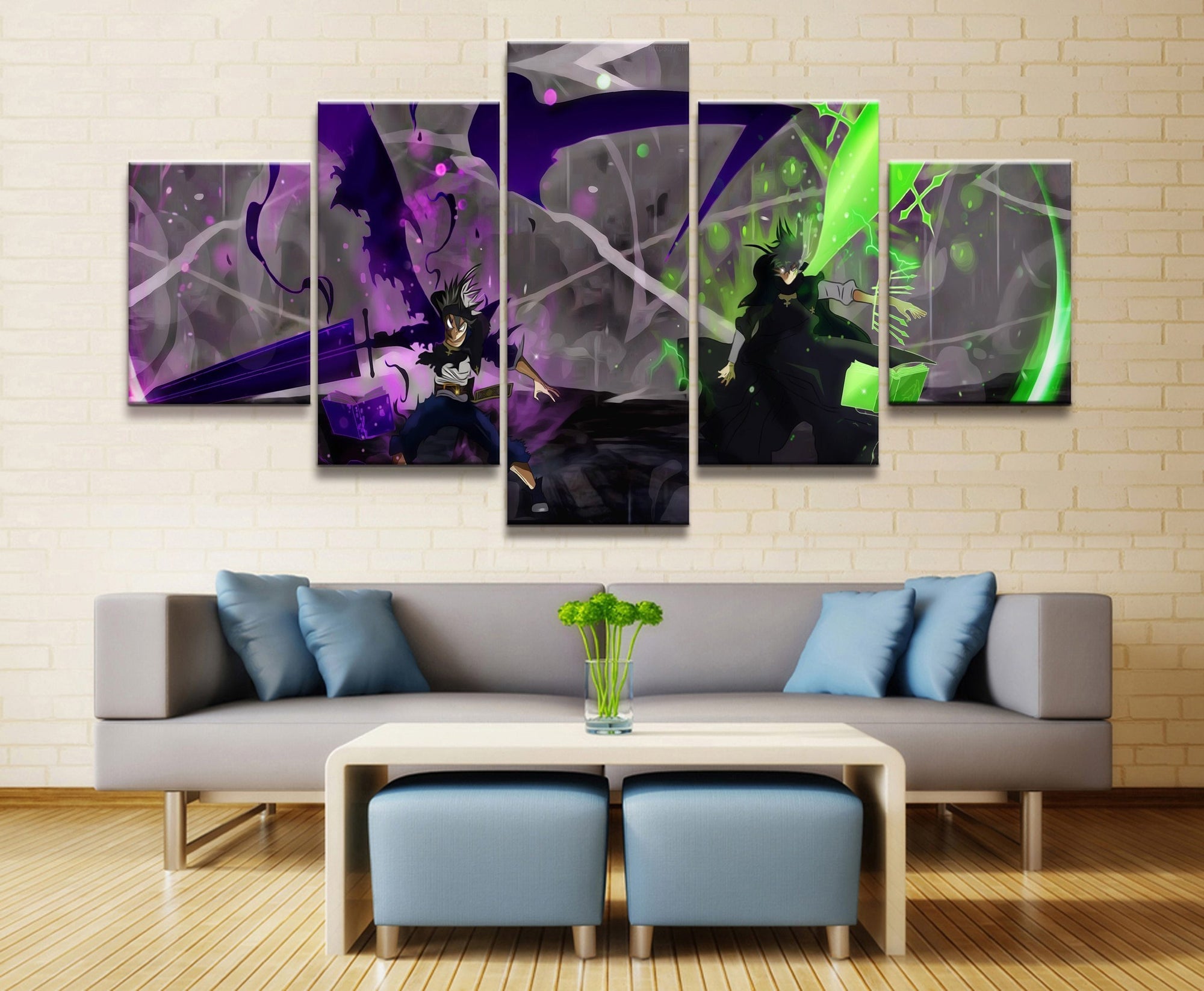 Black Clover Anime Canvas Wall Art