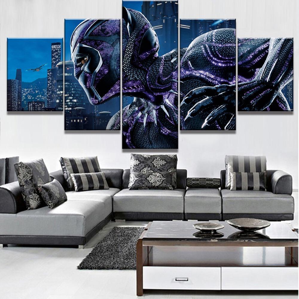 Black Panther Poster 4 Marvel Canvas Wall Art