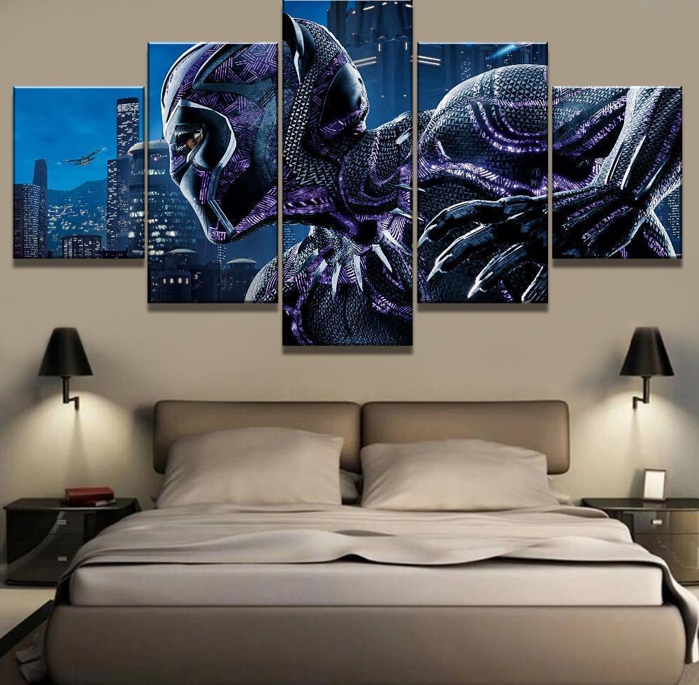 Black Panther Poster 4 Marvel Canvas Wall Art