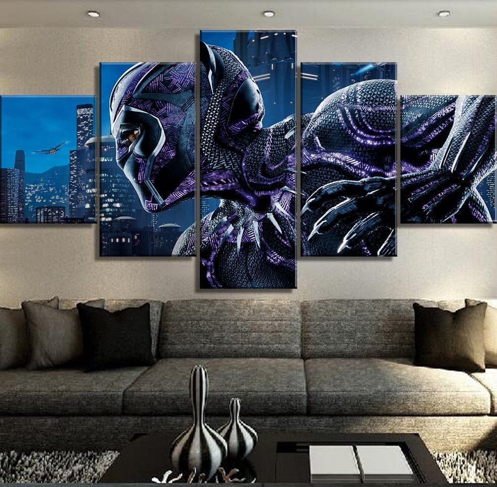Black Panther Poster 4 Marvel Canvas Wall Art