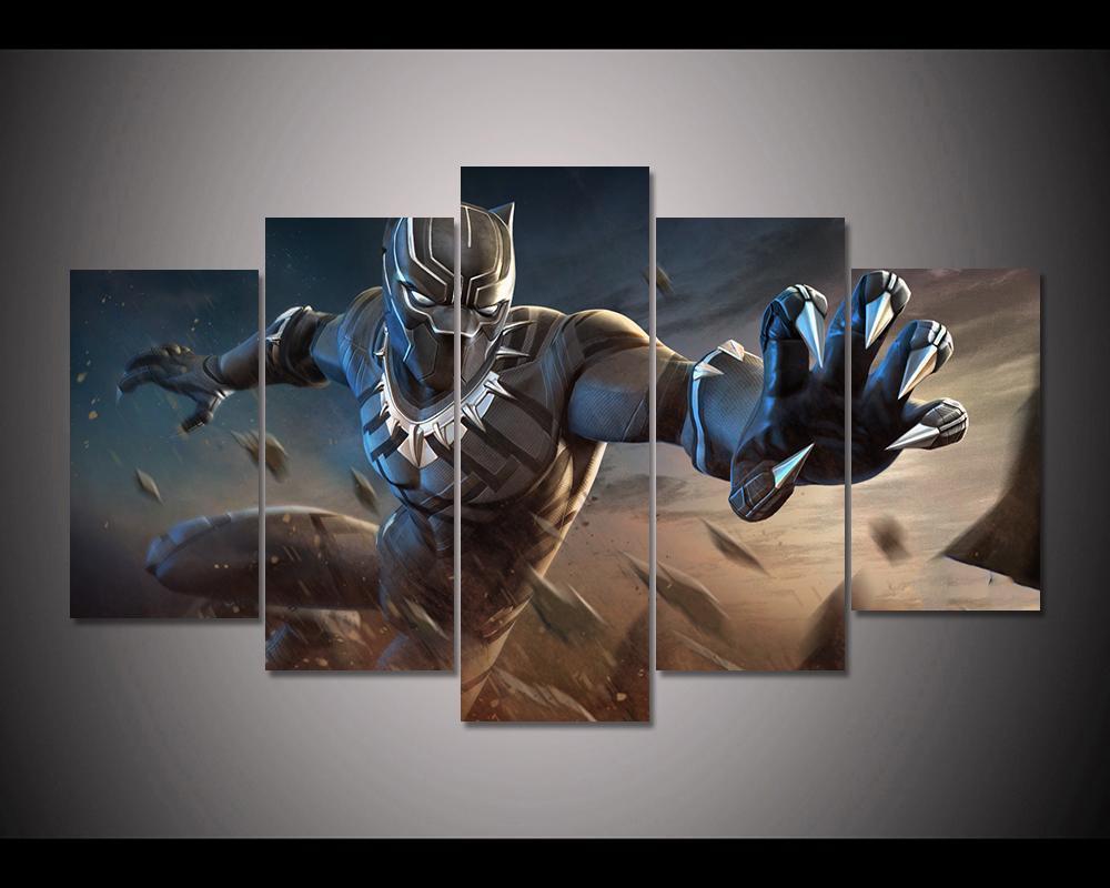 Black Panther Marvel Contest Of Champions Marvel Canvas Wall Art