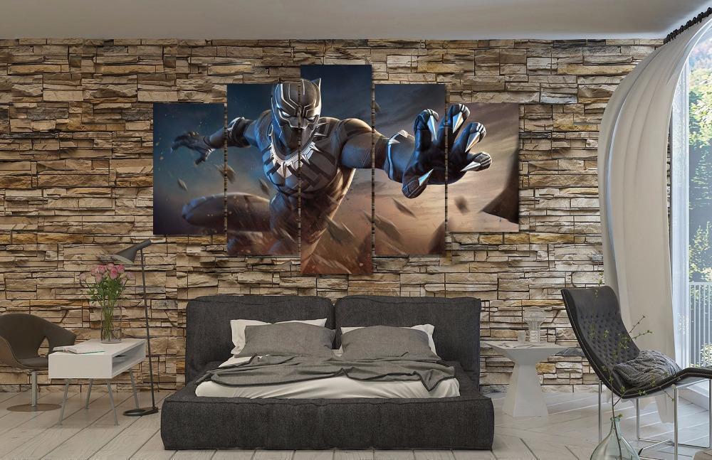 Black Panther Marvel Contest Of Champions Marvel Canvas Wall Art