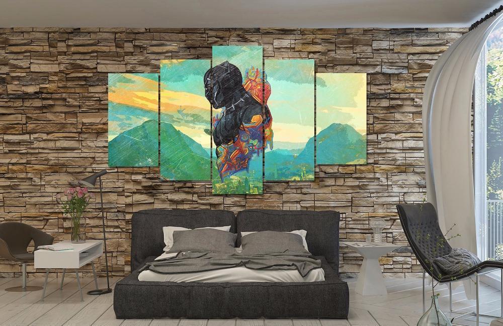 Black Panther Poster 5 Marvel Canvas Wall Art