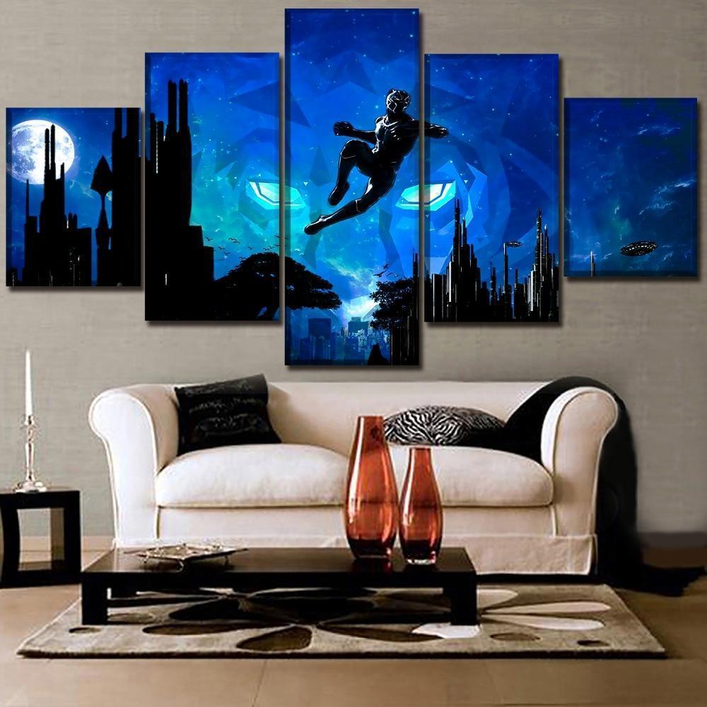 Black Panther Poster 6 Marvel Canvas Wall Art