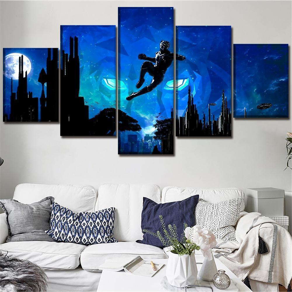 Black Panther Poster 6 Marvel Canvas Wall Art