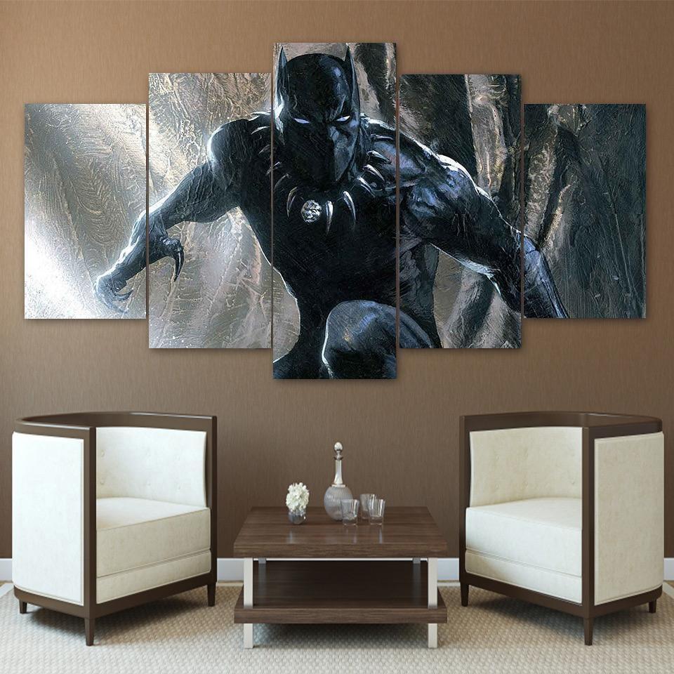 Black Panther Poster 7 Marvel Canvas Wall Art