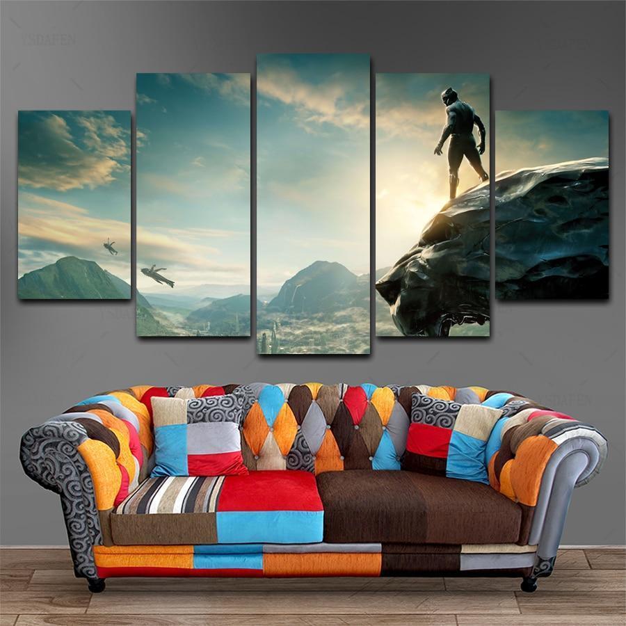 Black Panther Poster 8 Marvel Canvas Wall Art