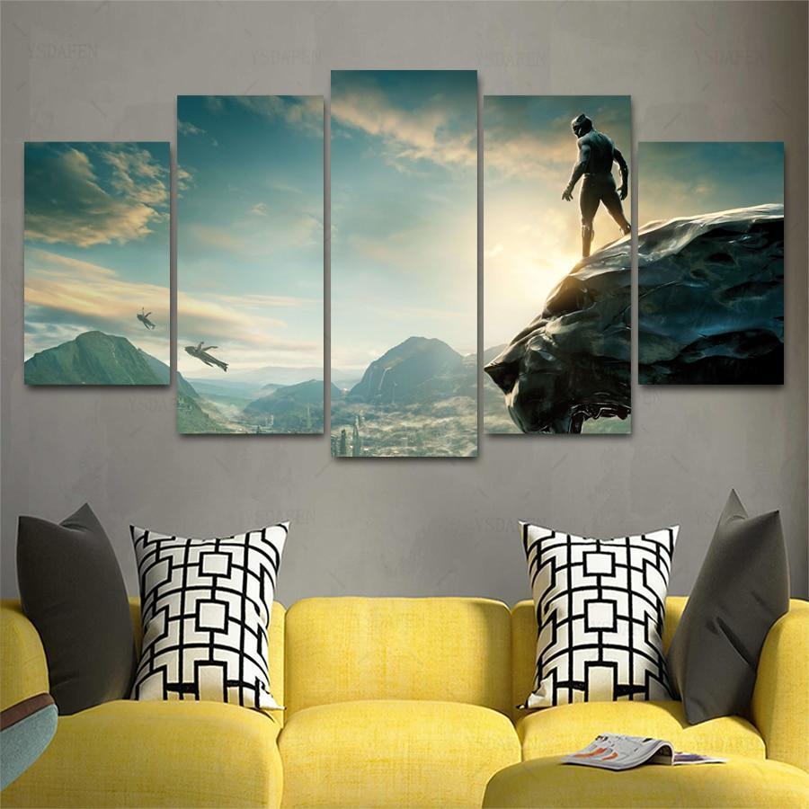 Black Panther Poster 8 Marvel Canvas Wall Art