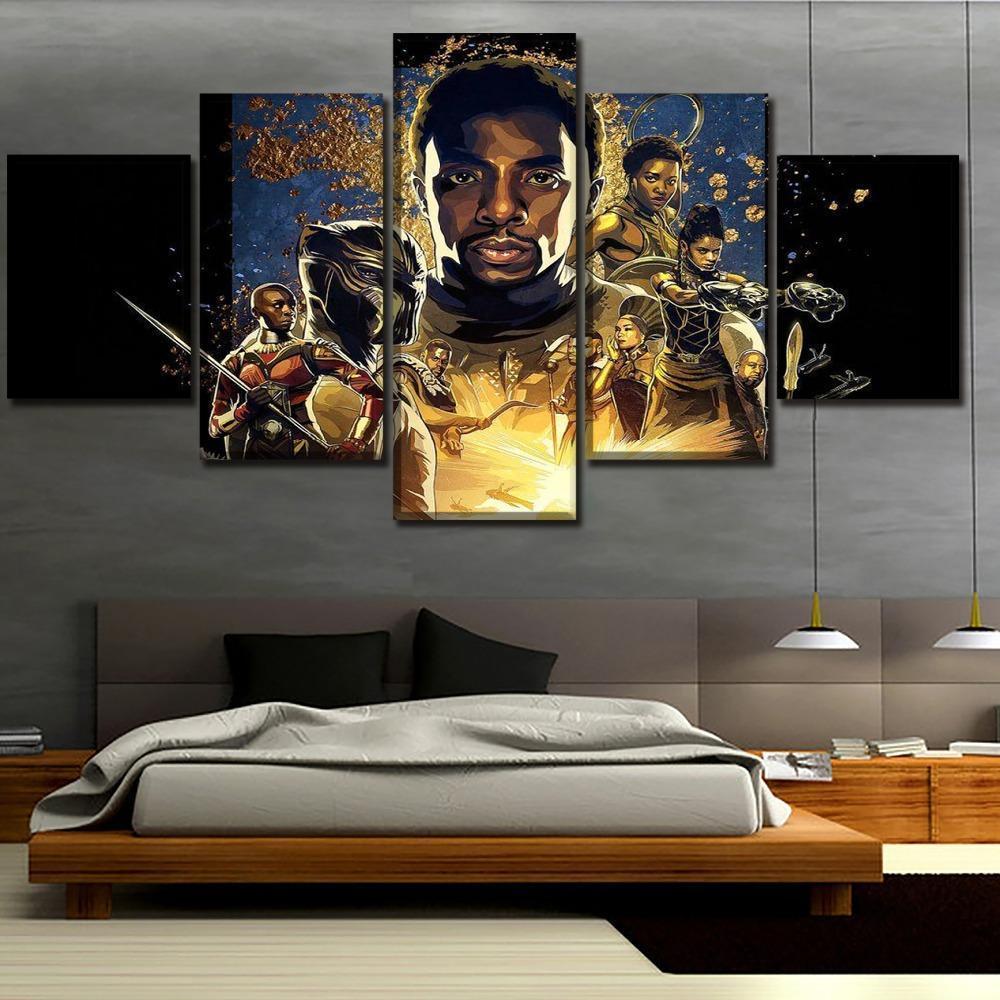 Black Panther Warriors Of Wakanda Marvel Canvas Wall Art