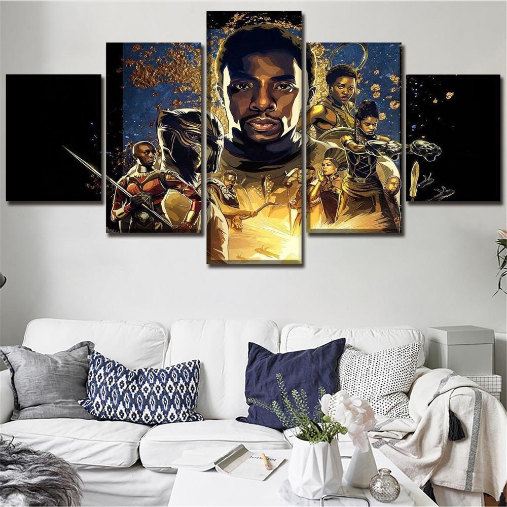 Black Panther Warriors Of Wakanda Marvel Canvas Wall Art