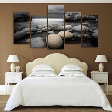 Black Stone Nature Canvas Wall Art
