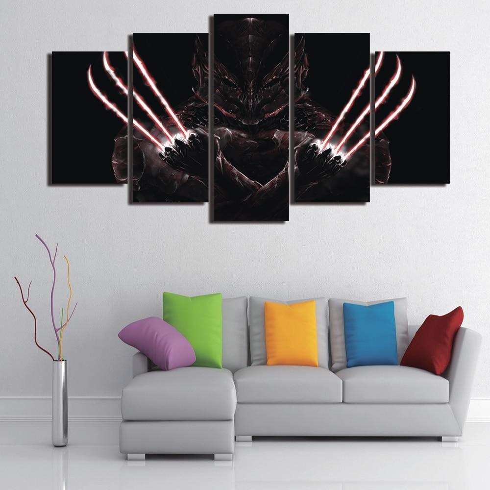 Black Wolverine  Movie Canvas Wall Art