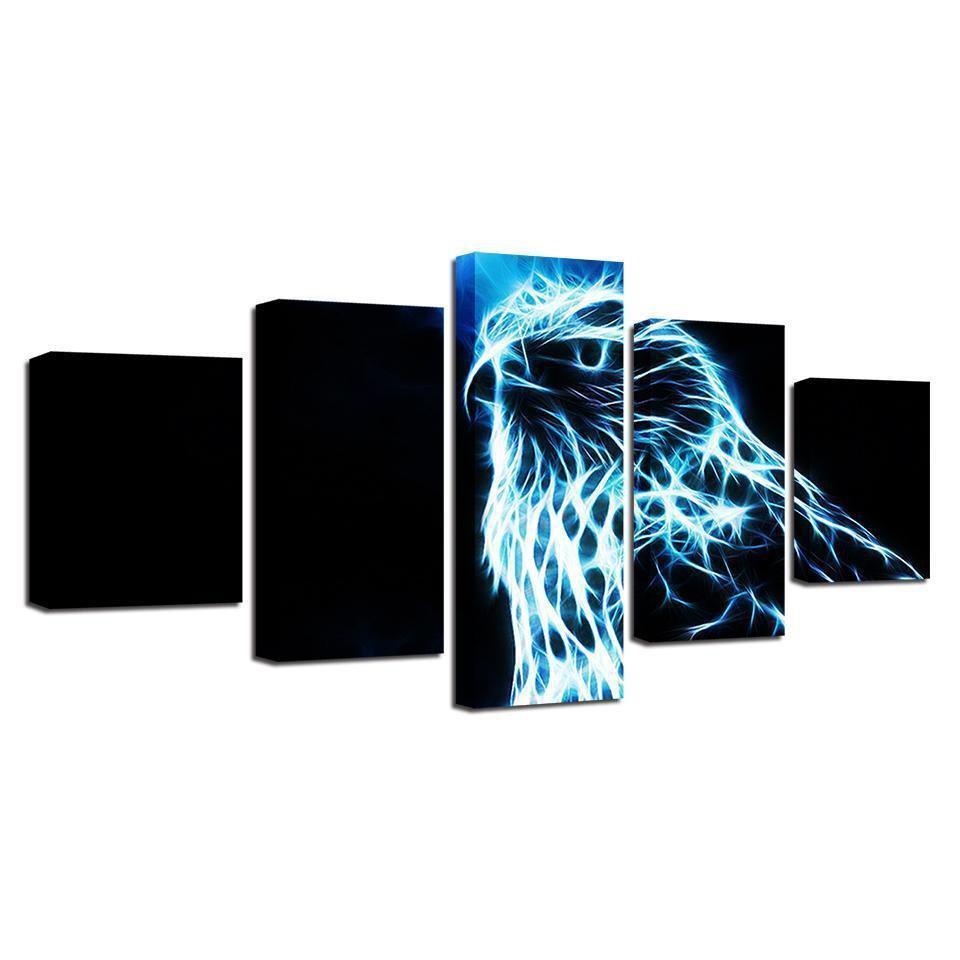 Blackbird Abstract Animal Canvas Wall Art