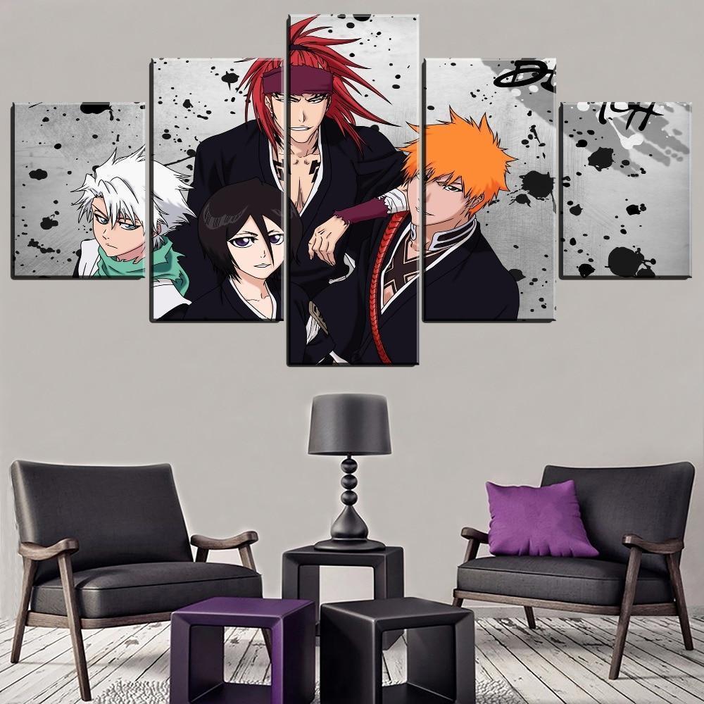 Bleach Characters Poster 1 Anime Canvas Wall Art