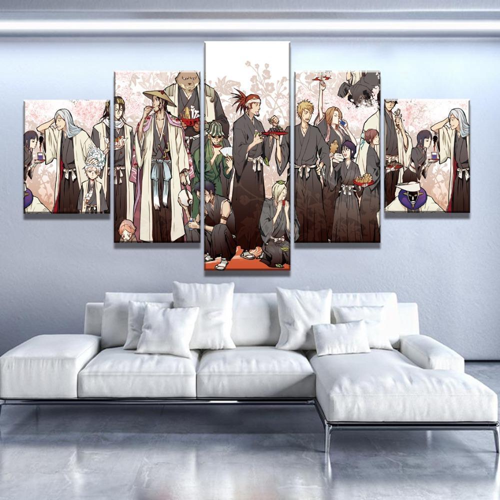 Bleach Characters Poster 2 Anime Canvas Wall Art