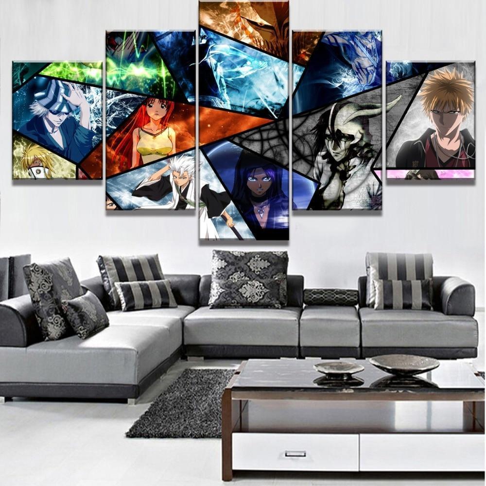 Bleach Characters Poster 3 Anime Canvas Wall Art