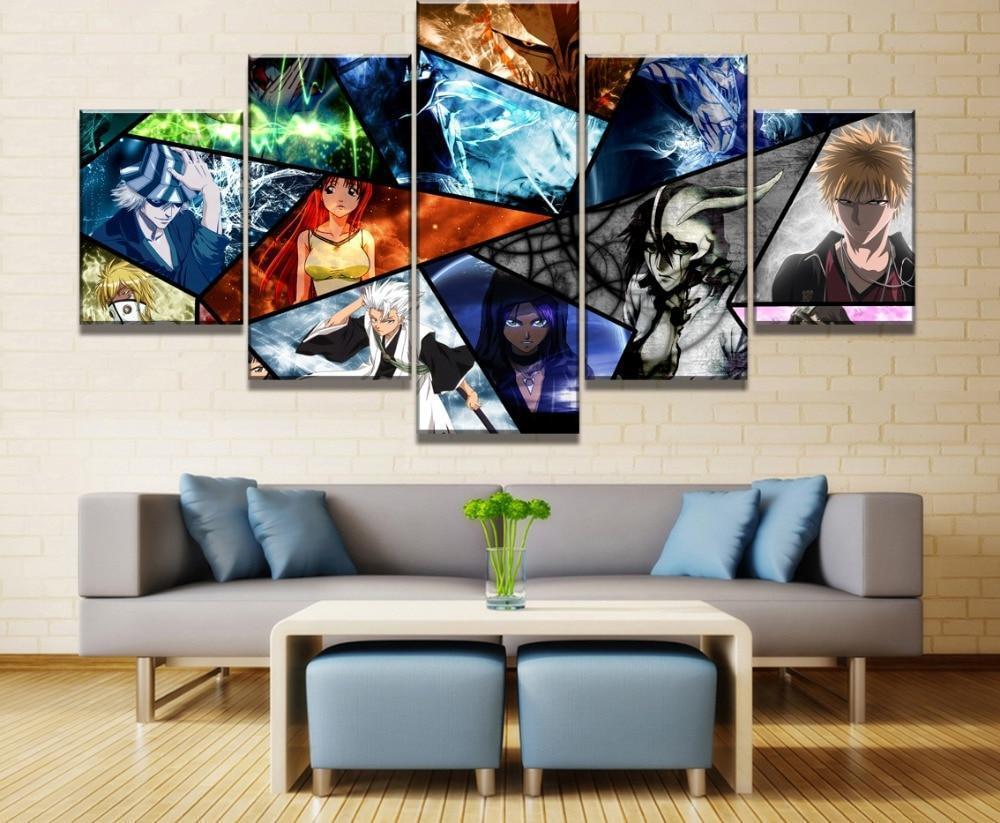 Bleach Characters Poster 3 Anime Canvas Wall Art