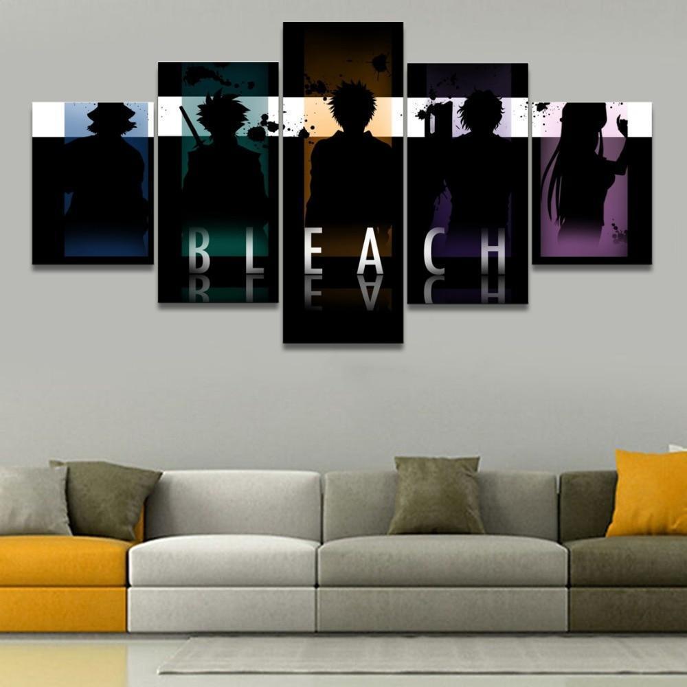 Bleach Characters Poster 4 Anime Canvas Wall Art