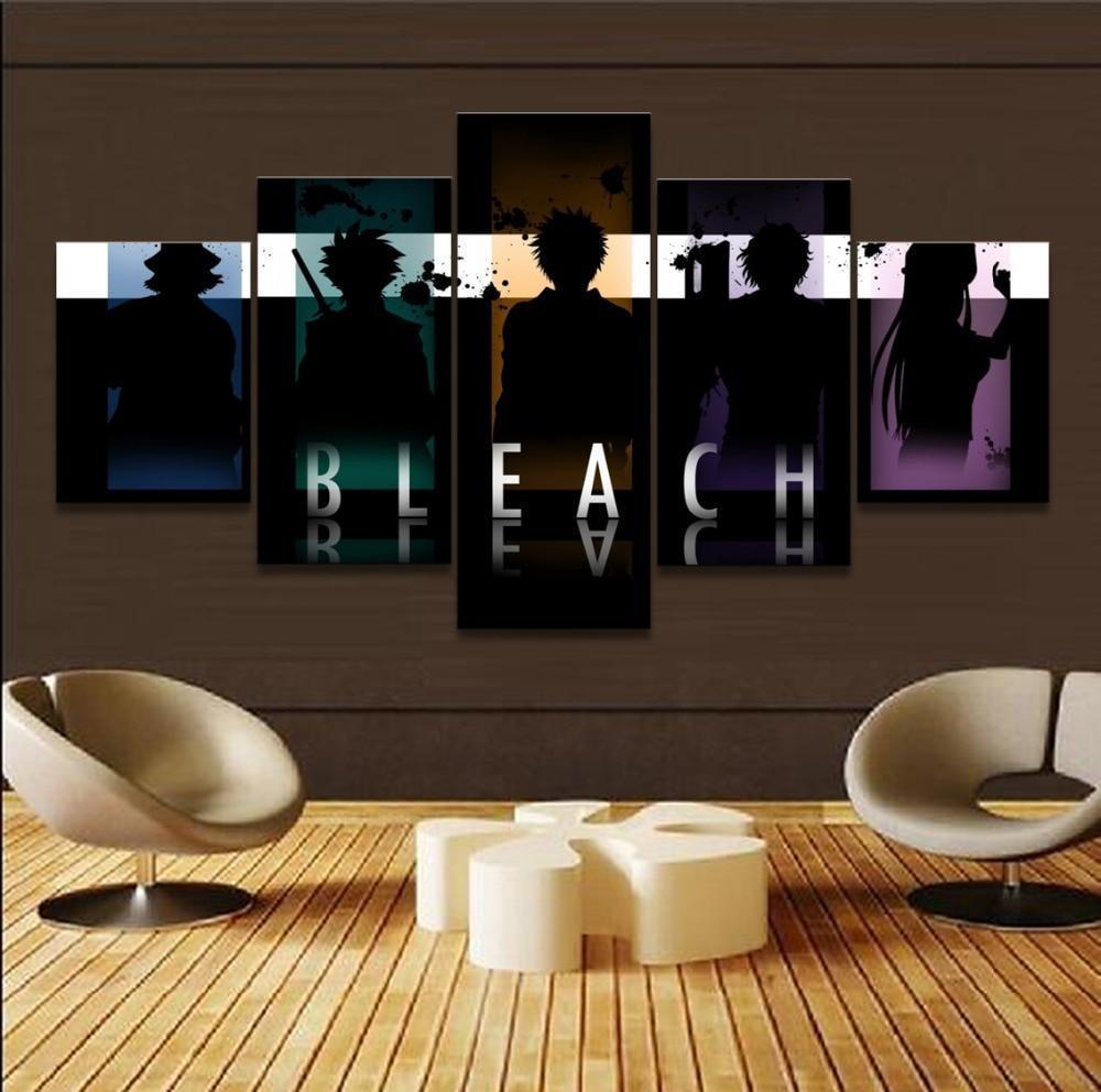 Bleach Characters Poster 4 Anime Canvas Wall Art