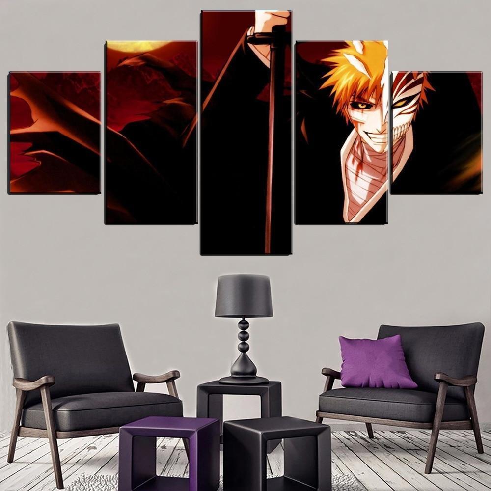 Bleach Ichigo Kurosaki Poster 10 Anime Canvas Wall Art