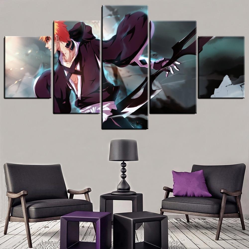 Bleach Ichigo Kurosaki Poster 9 Anime Canvas Wall Art