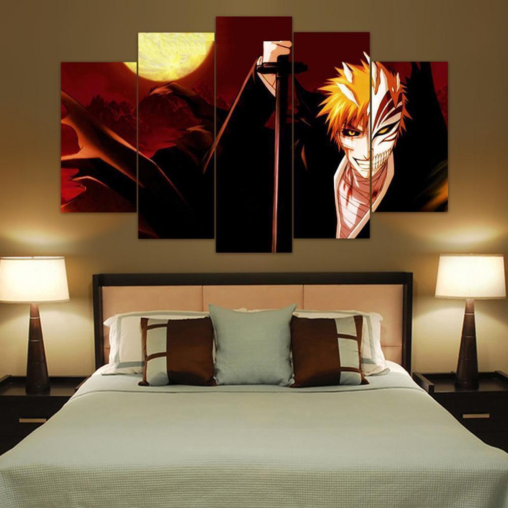 Bleach Ichigo The Dark Side Anime Canvas Wall Art